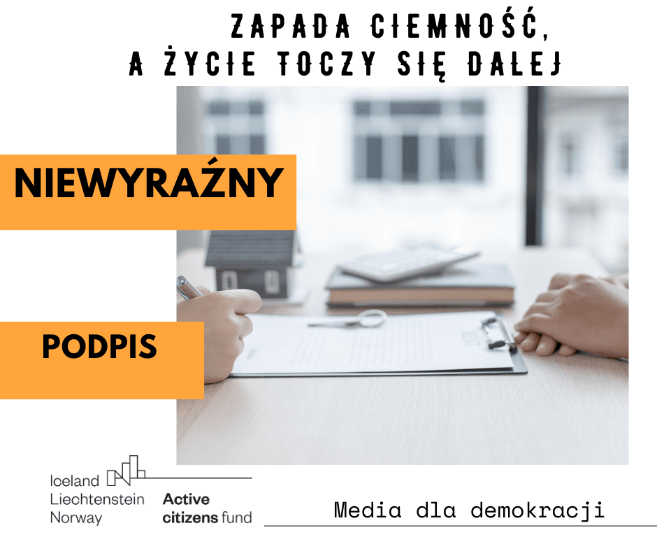 Read more about the article NIEWYRAŹNY PODPIS