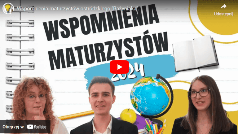 Wspomnienia maturzystów ostródzkiego „Bażyniaka”
