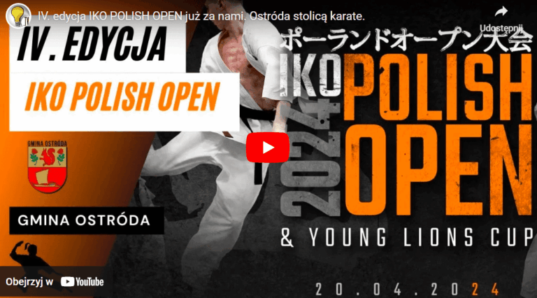 IV. edycja IKO POLISH OPEN już za nami. Ostróda stolicą karate
