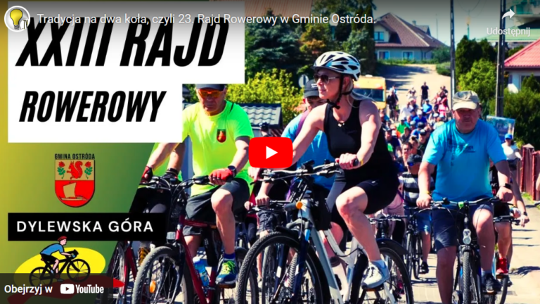 Tradycja na dwa koła, czyli 23. Rajd Rowerowy w Gminie Ostróda