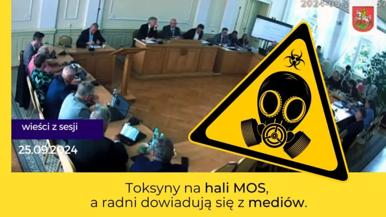 Toksyny na hali MOS, a radni dowiadują się z mediów